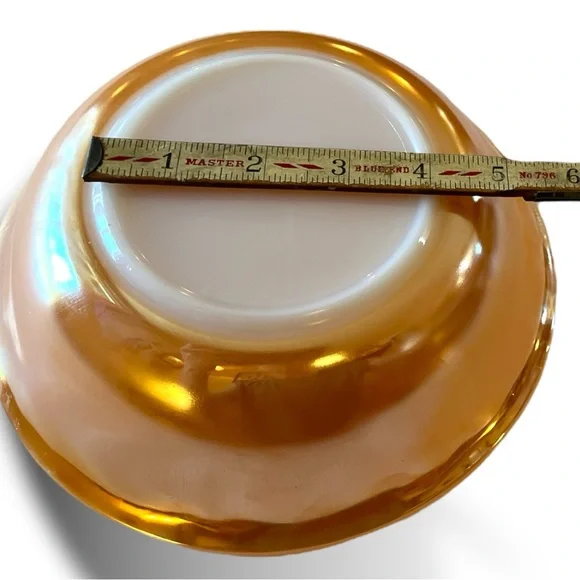 VTG Fire King Peach Lustre Bowl - Picture 8 of 10